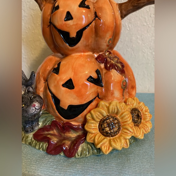 SIGNATURE HOME COLLECTION JACK-O-LANTERN FIGURINE W/BOX Fall Halloween 12” - Picture 5 of 9